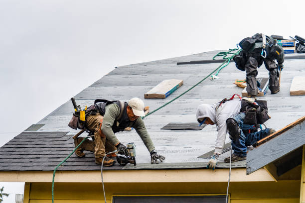 Professional Roof Installation technician working in Malaga, OH
